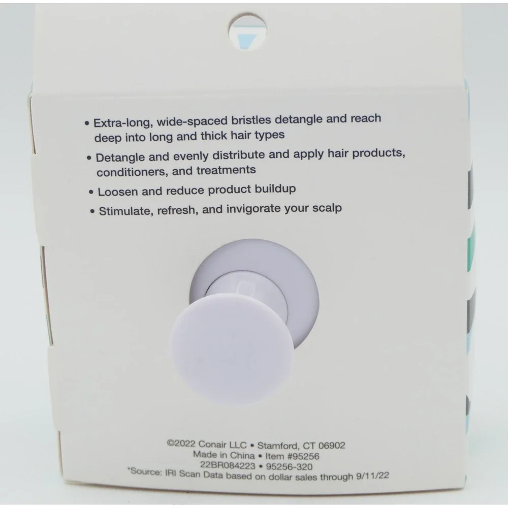 Conair Scalp Treatment Brush For Long & Thick Hair 2 Pack Detangle & Distribute